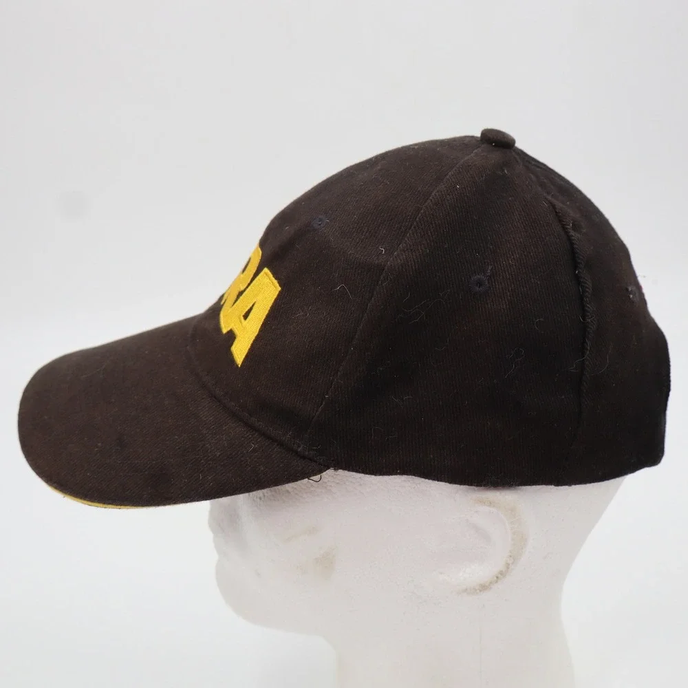 NRA Baseball Cap Black Yellow Embroidered Hat American Flag Adjustable‎ Cotton